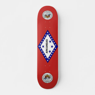 Skateboard Flag de l'Arkansas