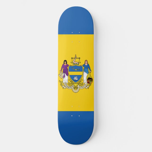 Skateboard Flag of Philadelphia, Pennsylvania (Recto)