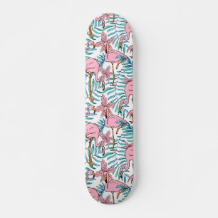 Skateboard Flamant rose de Boho