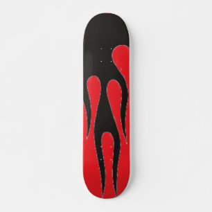 Skateboard Flames noires