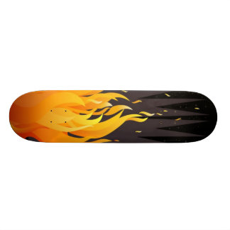 Skateboard flamme