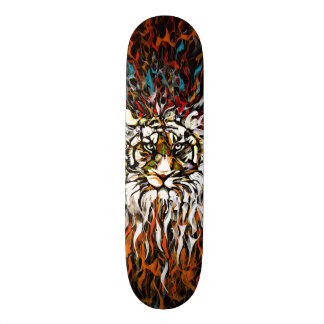 Skateboard Flammes de tigre
