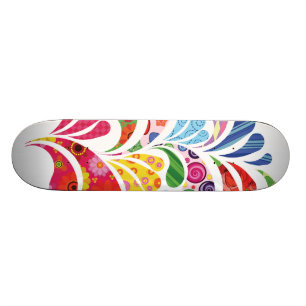 Skateboard Fleur d'art