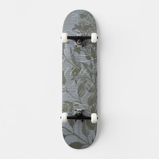 Skateboard Fleur de Bleu I (Recto)