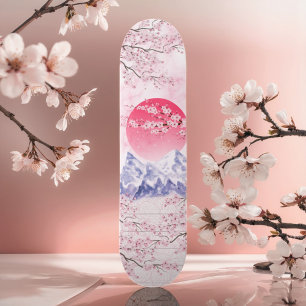 Skateboard Fleur de cerisier rose Jeune Jeune Jeune Jeune Jeu