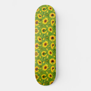 Skateboard Fleur de couleur 4