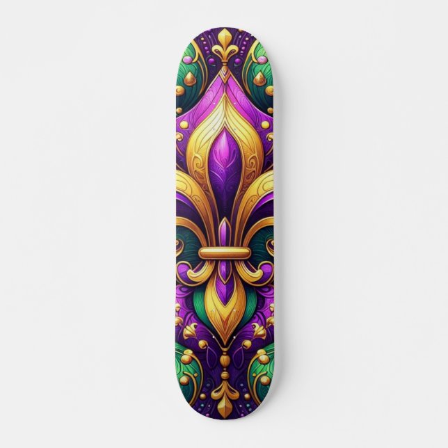 Skateboard fleur de lis (Devant)