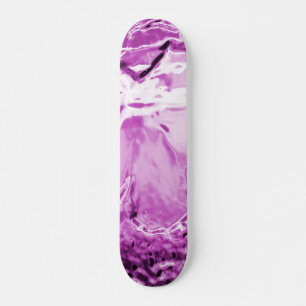 Skateboard Fleur de verre violet