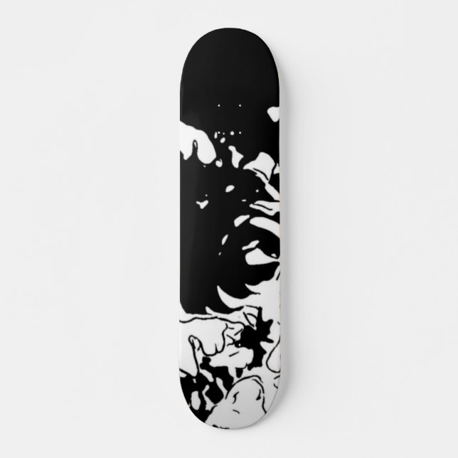Skateboard Fleur Doodle (Devant)