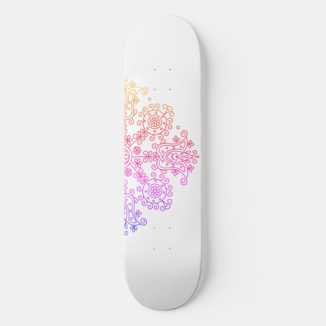 Skateboard Fleur Ombre (Recto)