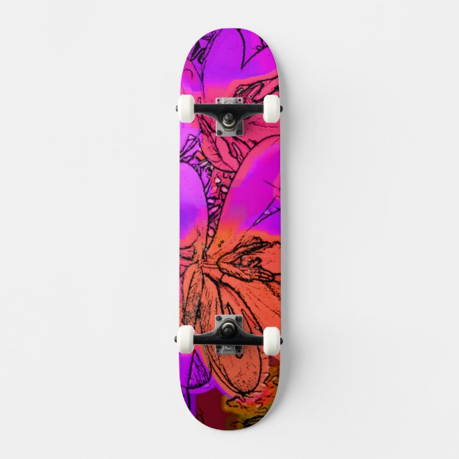 SKATEBOARD FLEURS (Recto)