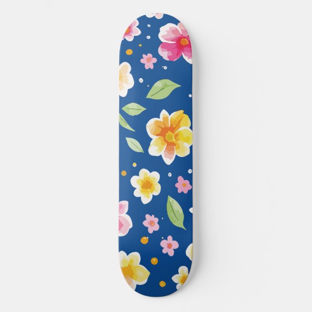 Skateboard Fleurs (Recto)