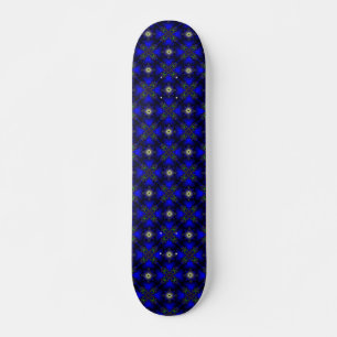 Skateboard Fleurs Artdeco dans le style rétro
