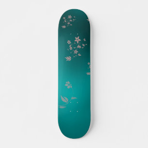 Skateboard Fleurs asiatiques délicates