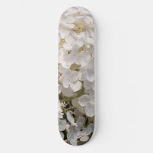 Skateboard, fleurs blanche skateboard