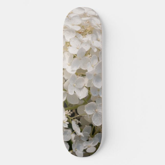 Skateboard, fleurs blanche skateboard (Front)
