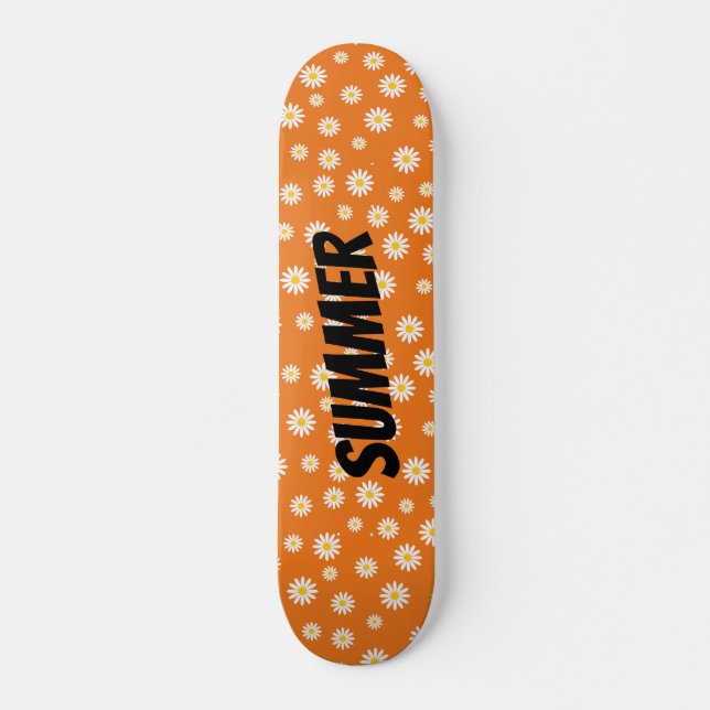 Skateboard Fleurs Chamomiles (Devant)