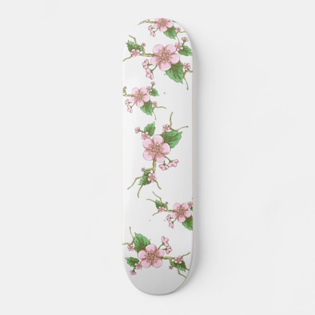 Skateboard Fleurs de Sakura (Recto)