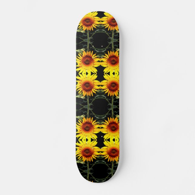 Skateboard Fleurs de soleil (Recto)