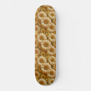 Skateboard Fleurs jaunes tournesol jaune marguerites jaunes 