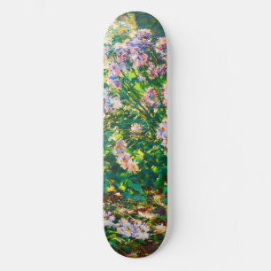 Skateboard Fleurs jolies vintages Illustration Fleurs blanche