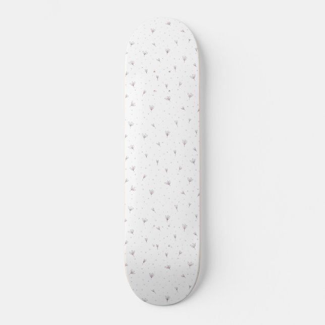 Skateboard Fleurs Lilac (Recto)