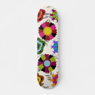 SKATEBOARD FLEURS MEXICANAS DE NOVIEMBRE COLORES DIVERSOS