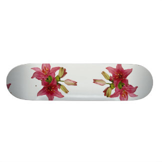 Skateboard Fleurs roses attrayantes