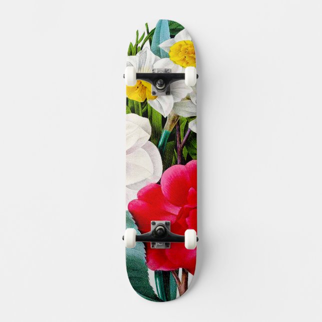 Skateboard Fleurs vintages (Recto)