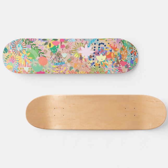 Skateboard Floral de Starbuste (Horz)
