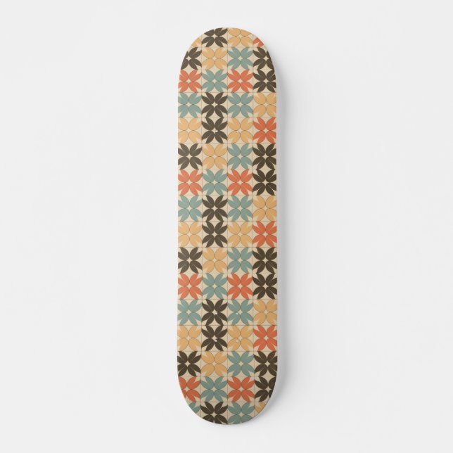 Skateboard Floral Pattern (Devant)