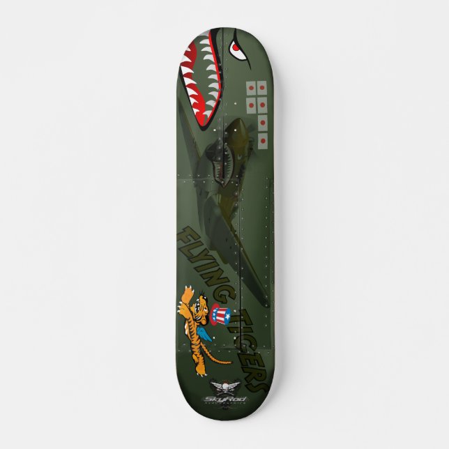 Skateboard Flying Tigers P-40 (Devant)