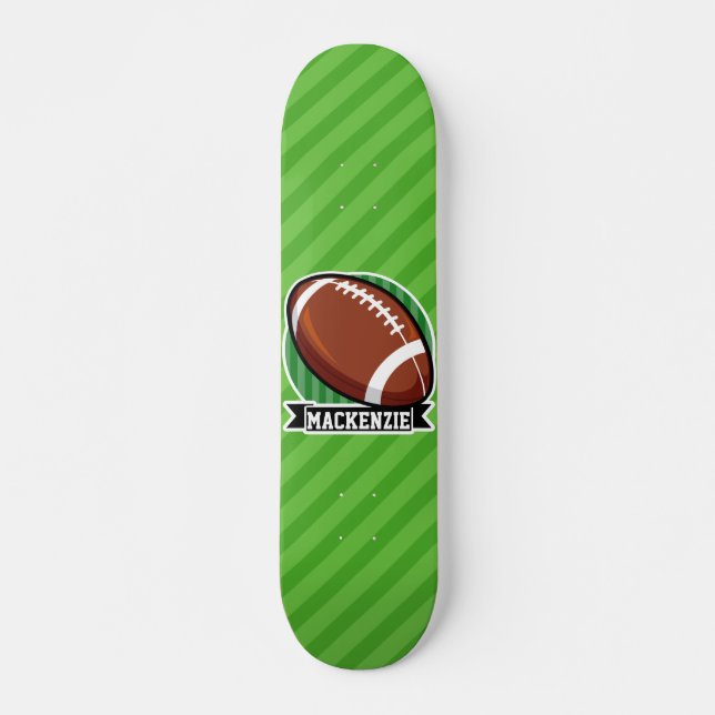 Skateboard Football sur les rayures vertes (Devant)