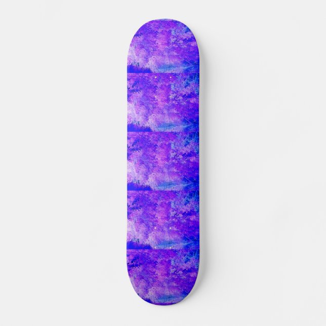 Skateboard Forêt bleue électrique (Recto)