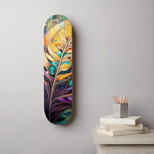 Skateboard Forêt lunaire (Art mural)
