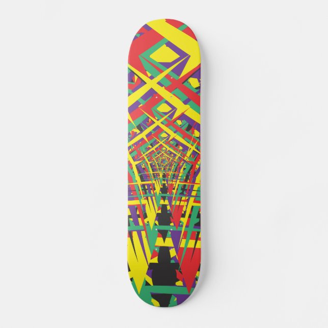 Skateboard Formes Abstraites (Recto)