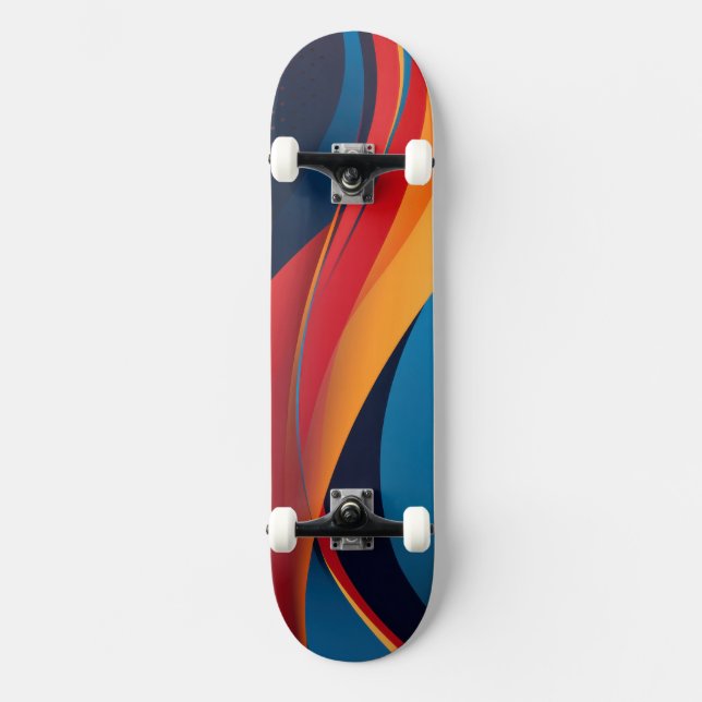 Skateboard Formes et points (Recto)
