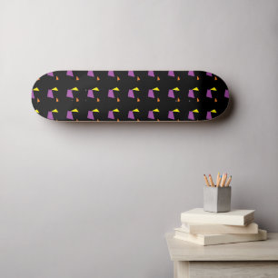 Skateboard Formes géométriques Abstraites en noir