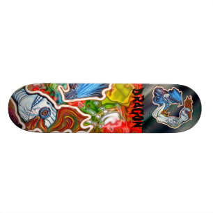 Skateboard Formez ma planche à roulettes de dragon