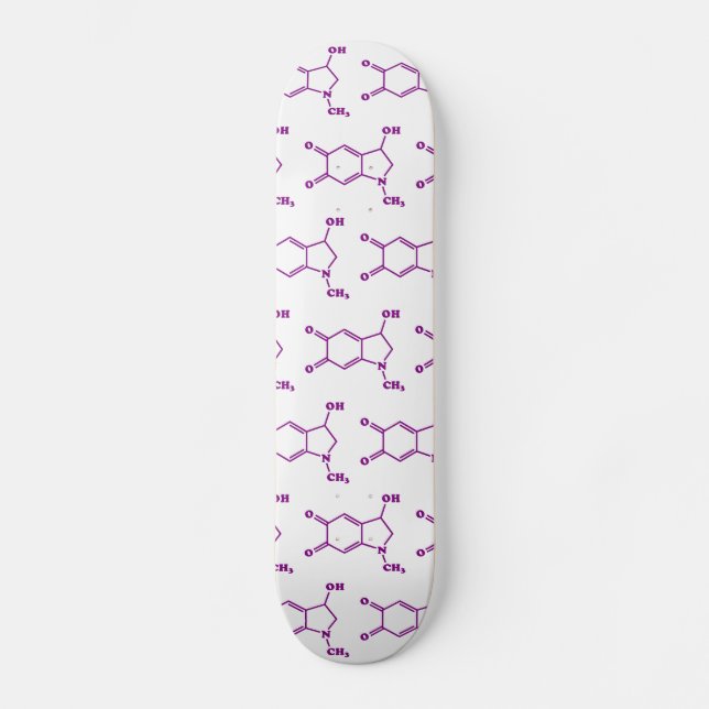 Skateboard Formule chimique moléculaire adrénochrome (Recto)