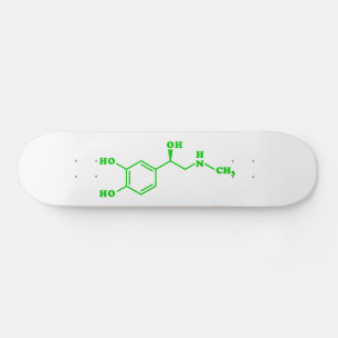 Skateboard Formule chimique moléculaire d'adrénaline