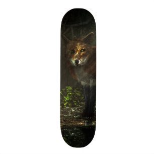 Skateboard Fox dans la forêt profonde