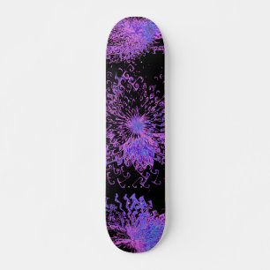 Skateboard Fractale criquée de Digitals d'abrégé sur glace