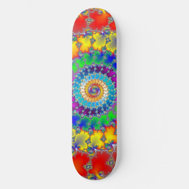 Skateboard Fractale psychédélique (Recto)