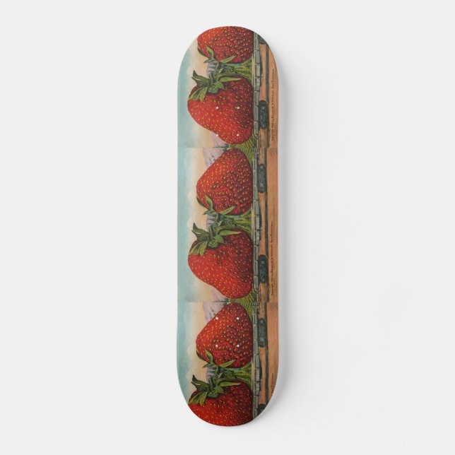 Skateboard Fraises Giant Fruit Antique Fruit Amusant (Recto)
