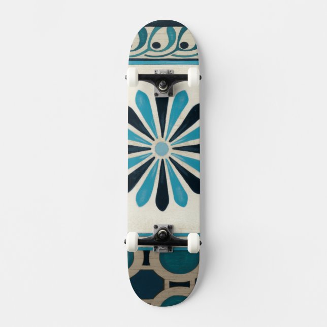 Skateboard Frise Indigo II non embellie (Recto)