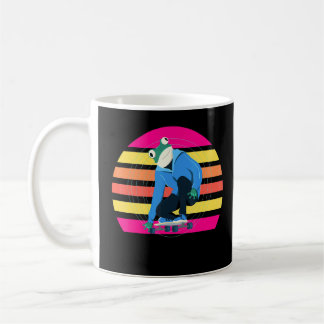 Skateboard Frog Sunset  Coffee Mug