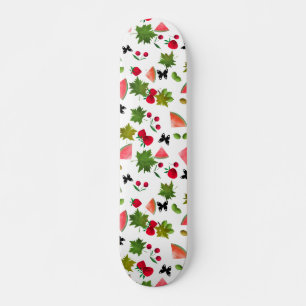 Skateboard Fruits frais sans fil Berries Aquarelle