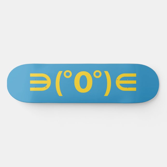 Skateboard Fugu Kaomoji Emoticon japonais (Horz)