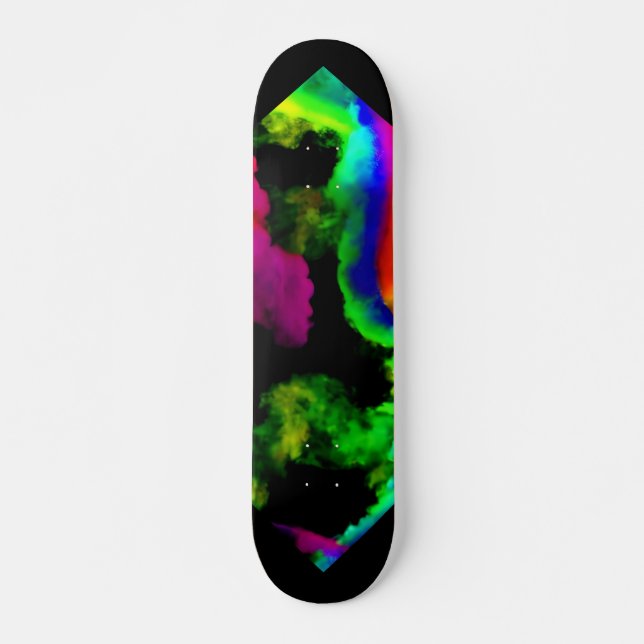 Skateboard fumée arc-en-ciel (Devant)
